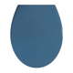 Temno modra WC deska z enostavnim zapiranjem Wenko Samos, 44,5 x 37,5 cm