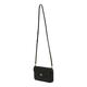 Coach usnjena torbica - črna. Majhna torbica iz kolekcije Coach. Model z zaponko, izdelan iz naravnega usnja.