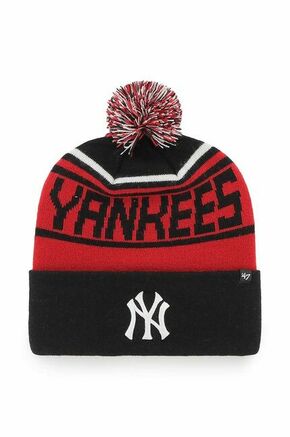 Kapa 47brand Mlb New York Yankees črna barva - črna. Kapa iz kolekcije 47brand. Model izdelan iz enobarvne pletenine.