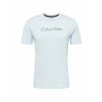 Bombažna kratka majica Calvin Klein moški - modra. Kratka majica iz kolekcije Calvin Klein, izdelana iz tanke, elastične pletenine. Model iz zračne bombažne tkanine.