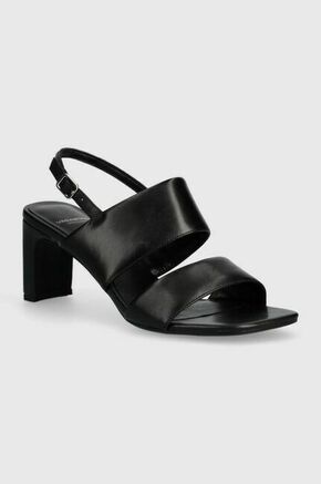 Usnjeni sandali Vagabond Shoemakers LUISA črna barva - črna. Sandali iz kolekcije Vagabond Shoemakers. Model izdelan iz naravnega usnja. Model z mehkim