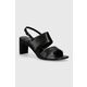 Usnjeni sandali Vagabond Shoemakers LUISA črna barva - črna. Sandali iz kolekcije Vagabond Shoemakers. Model izdelan iz naravnega usnja. Model z mehkim, oblikovanim vložkom zagotavlja udobje.