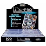 UltraPRO: Platinasti ovitki strani za 9 kartic - 100 kom/pak