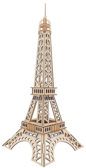 Woodcraft Lesena 3D sestavljanka Eifflov stolp