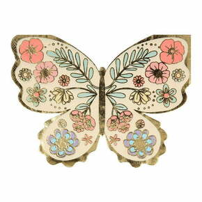 Papirnati prtički v kompletu 16 ks Floral Butterfly – Meri Meri