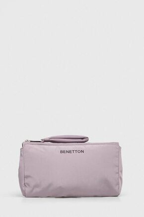 Kozmetična torbica United Colors of Benetton vijolična barva - vijolična. Kozmetična torbica iz kolekcije United Colors of Benetton. Model izdelan iz tekstilnega materiala.