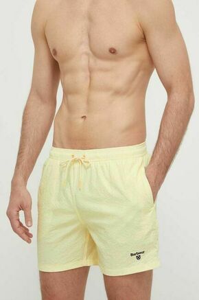 Kopalne kratke hlače Barbour rumena barva - rumena. Kopalne kratke hlače iz kolekcije Barbour