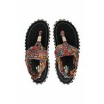 Sandali Gumbies ženski, črna barva - črna. Sandali iz kolekcije Gumbies. Model je izdelan iz tekstilnega materiala. Izdelek je izdelan iz okolju prijaznih materialov.