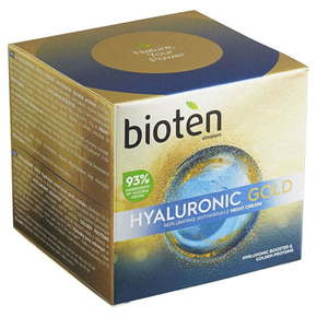 Bioten Hyaluronic Gold Filling nočna krema 50 ml (Replumping Antiwrinkle Night Cream)