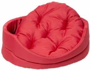 Dog Fantasy postelja za psa z rdečo blazino