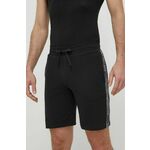 Kratke hlače lounge Emporio Armani Underwear črna barva, 111004 4R571 - črna. Kratke hlače iz kolekcije Emporio Armani Underwear. Model izdelan iz tanke, elastične pletenine. Model iz izjemno udobne tkanine z visoko vsebnostjo bombaža.