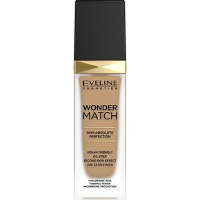 Eveline Cosmetics Wonder Match dolgoobstojni tekoči puder s hialuronsko kislino odtenek 40 Sand 30 ml