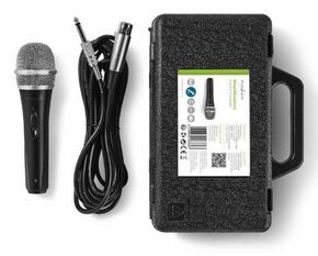 Nedis MPWD50CBK žični mikrofon + potovalna torbica črna