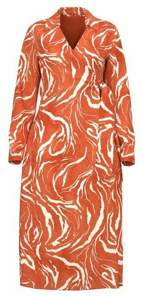 Selected Femme Obleka 16089030 Oranžna Regular Fit