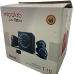 Microlab T10 zvočniki, 2.1, 56W, brezžični, bluetooth, modri/črni