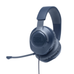 JBL Quantum 100 gaming slušalke, 3.5 mm/bluetooth, bela/modra/črna, 96dB/mW, mikrofon