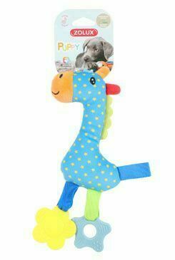 WEBHIDDENBRAND Igrača za pse PUPPY Rio Žirafa plišasta modra Zolux