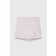 Otroške bombažne kratke hlače Guess roza barva - roza. Otroški kratke hlače iz kolekcije Guess. Model izdelan iz tkanine.