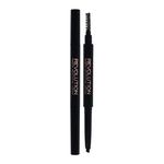 Makeup Revolution London Duo Brow Definer natančen svinčnik za obrvi s čopičem 0,15 g odtenek Medium Brown