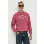 Bombažen pulover Pepe Jeans Medley moški, roza barva - roza. Pulover iz kolekcije Pepe Jeans, izdelan iz elastične pletenine. Model iz izjemno udobne bombažne tkanine.