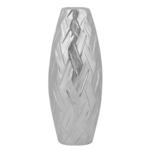 Beliani Dekorativna srebrna vaza ARPAD