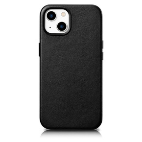 ICARER case leather cover za iPhone 14 črn (wmi14220705-bk) (združljiv z magsafe)