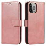 slomart magnet case eleganten etui ovitek s preklopom in funkcijo stojala za iphone 14 max roza