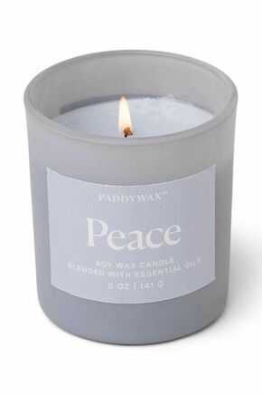 Paddywax dišeča sojina sveča Peace 141 g - pisana. Dišeča sveča iz kolekcije Paddywax. Model izdelan iz stekla.