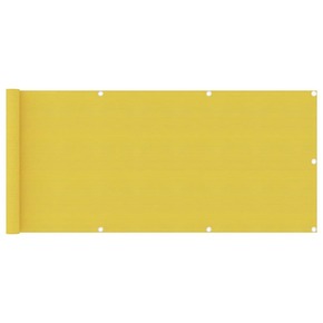 VidaXL Balkonsko platno rumeno 75x400 cm HDPE