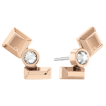 Calvin Klein Čudoviti bronasti uhani s kristali 35000236
