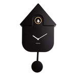 Karlsson ura kukavica - črna. Ura kukavica iz kolekcije Karlsson. Model izdelan iz umetne snovi.