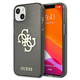 Guess GUHCP13SPCUGL4GBK iPhone 13 mini 5,4" črn/črn trdi ovitek Glitter 4G Big Logo