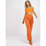ITALY MODA Ženske hlače s širokimi nogavicami JOSE orange DHJ-SP-15679.01X_386074 XXL