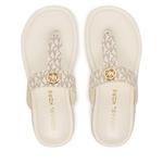 Japonke MICHAEL Michael Kors Koya Flip Flap 40R6KOFA2B Kremna