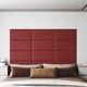 vidaXL Stenski paneli 12 kosov vinsko rdeči 60x30 cm um. usnje 2,16 m²