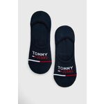 Tommy Jeans nogavice (2-pack) - mornarsko modra. Kratke nogavice iz zbirke Tommy Jeans. Model iz elastičnega materiala. Vključena sta dva para