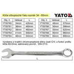 YATO Obročasti ključ Yato 50 mm CrV