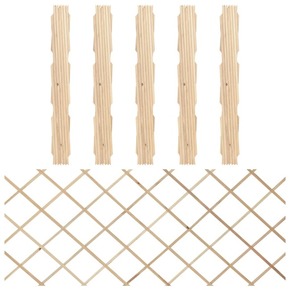 Mrežaste ograje 5 kosov trden les jelke 180x80 cm