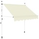 Ročno zložljiva tenda 200 cm krem