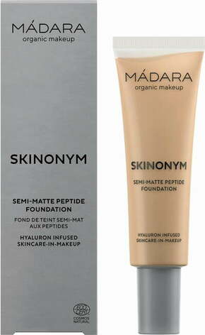 "MÁDARA Organic Skincare SKINONYM Semi-Matte Peptide Foundation - 40 Sand"