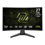 MSI MAG 274CF X24 monitor, VA, 27", 16:9, 1920x1080, 240Hz, pivot, HDMI, Display port, USB