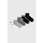 Otroške nogavice Skechers MESH VENTILATION 5-pack siva barva - siva. Otroške visoke nogavice iz kolekcije Skechers. Model izdelan iz elastičnega materiala. V kompletu je pet parov.