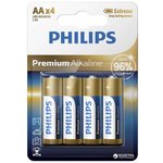 Philips baterije Premium Alkaline Blister AA, 4 kosi (LR6)