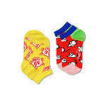Happy Socks Set 2 para otroških nizkih nogavic KCMO02-2200 Pisana
