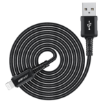 slomart acefast kabel mfi usb - lightning 1,8m, 2,4a črn (c4-02 a black)