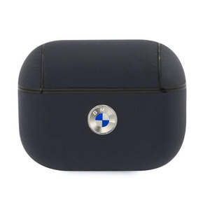 Bmw BMAPSSLNA AirPods Pro ovitek moder/navy Geniune Leather Silver Logo