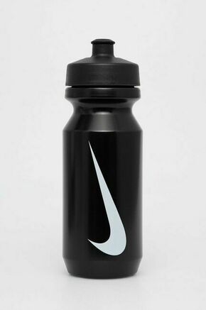 Bidon Nike črna barva - črna. Bidon iz kolekcije Nike. Model izdelan iz materiala s potiskom.