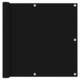 vidaXL Balkonsko platno črno 90x400 cm oksford blago
