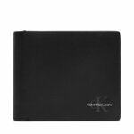 Velika moška denarnica Calvin Klein Jeans Monogram Soft Bifold K50K512173 Črna