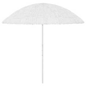 Shumee dežnik za plažo bel 300 cm